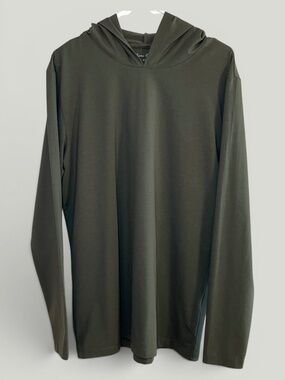 Porter & Ash Moss Green Lightweight Performance Hoodie Size L